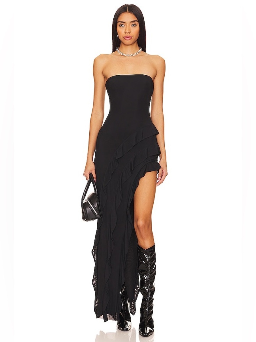 AFRM Siobhan Dress in Noir New with tags sz 3x